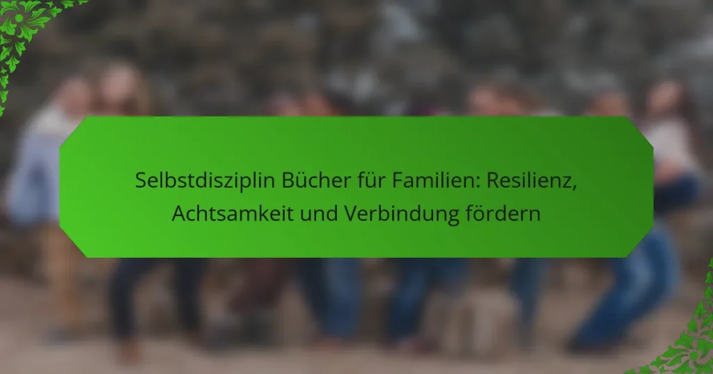 Selbstdisziplin Bücher für Familien: Resilienz, Achtsamkeit und Verbindung fördern